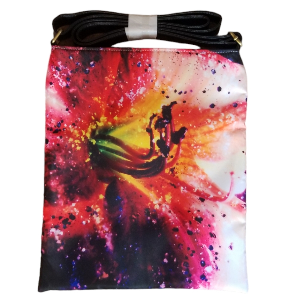 One Of A Kind Vibrant Large Crossover Sling Bag - Picture 1 of 2